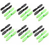 JJRC H6 H6C H6D Parts-10 Propellers,Main rotor blades(24pcs-12x Black & 12X Green) For JJRC H6 H6C H6D Drone,RC Quadcopter spare parts