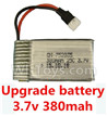 JJRC H6 H6C H6D Parts-18 Upgrade Battery 3.7v 380mah 25C(Size-3.9X2X0.7CM)-1pcs For JJRC H6 H6C H6D Drone,RC Quadcopter spare parts