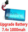 JJRC H8C H8D Parts-05 Upgrade F183 Battery 7.4v 1000mah 20C with SM plug For JJRC H8C H8D Quadcopter Parts,Drone parts,Camera spare parts