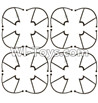 JJRC H9D H9W Parts-11 Outer protect frame(16pcs)-Black For JJRC H9 H9D H9W Quadcopter Spare parts,RC drone Parts,2.4G UFO Parts