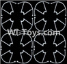JJRC H9D H9W Parts-12 Outer protect frame(16pcs)-White For JJRC H9 H9D H9W Quadcopter Spare parts,RC drone Parts,2.4G UFO Parts