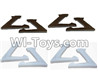 JJRC H9D H9W Parts-13 Landing skid,Landing gear,Undercarriage(8pcs)-4pcs Black and 4pcs White For JJRC H9 H9D H9W Quadcopter Spare parts,RC drone Parts,2.4G UFO Parts