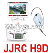 JJRC H9D H9W Parts-49 H9D Transmitter with LCD Screen & FPV Real-time image transmission aerial HD Camera unit and LCD Screen For JJRC H9 H9D H9W Quadcopter Spare parts,RC drone Parts,2.4G UFO Parts