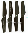 Lead Honor LH-X14 X14C X14DV X14WF Parts-06 Propellers,Main blades(4pcs)-Black,Lead Honor LH-X14 X14C X14DV X14WF RC Quadcopter Drone Spare Parts Accessories,LH-X14 Replacement parts