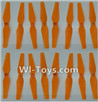 Lead Honor LH-X14 X14C X14DV X14WF Parts-08 Propellers,Main blades(16pcs)-Orange,Lead Honor LH-X14 X14C X14DV X14WF RC Quadcopter Drone Spare Parts Accessories,LH-X14 Replacement parts