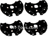 Lead Honor LH-X14 X14C X14DV X14WF Parts-31 Bottom pieces cover for the Motor cover(4pcs)-Black,Lead Honor LH-X14 X14C X14DV X14WF RC Quadcopter Drone Spare Parts Accessories,LH-X14 Replacement parts
