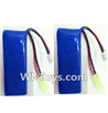 Lead Honor LH-X14 X14C X14DV X14WF Parts-37 Official 7.4v 1500mah Battery with EL plug(2pcs),Lead Honor LH-X14 X14C X14DV X14WF RC Quadcopter Drone Spare Parts Accessories,LH-X14 Replacement parts