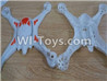 Lead Honor LH-X16 X16C X16WF X16DV Spare Parts-01 Upper and bottom shell cover-(Orange & White),Lead Honor LH-X16 X16C X16DV X16WF RC Quadcopter Drone Spare Parts Accessories,LH-X16 Replacement parts