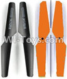 Lead Honor LH-X16 X16C X16WF X16DV Spare Parts-24 Propellers,Main rotor blades(2X Black,2X Orange),Lead Honor LH-X16 X16C X16DV X16WF RC Quadcopter Drone Spare Parts Accessories,LH-X16 Replacement parts