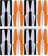 Lead Honor LH-X16 X16C X16WF X16DV Spare Parts-26 Propellers,Main rotor blades(8X White,8X Orange),Lead Honor LH-X16 X16C X16DV X16WF RC Quadcopter Drone Spare Parts Accessories,LH-X16 Replacement parts
