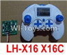 Lead Honor LH-X16 X16C X16WF X16DV Spare Parts-41 Transmitter,Remote Control & Circuit board,Receiver board(Can only be used for LH-X16 X16C Quadcopter),Lead Honor LH-X16 X16C X16DV X16WF RC Quadcopter Drone Spare Parts Accessories,LH-X16 Replacement part