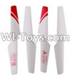 LH-X10 X10C X10WF Parts-11 Main rotor blades,Propellers-Red For Lead Honor LH-X10 LH-X10C LH-X10WF Quadcopter parts rc drone parts
