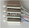LH-X10 X10C X10WF Parts-42 Rotating Motor with red and blue wire(2pcs) & Reversing-rotating Motor with black and white wire(2pcs) For Lead Honor LH-X10 LH-X10C LH-X10WF Quadcopter parts rc drone parts