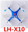 LH-X10 Parts-51 BNF for LH-X10 Quadcopter-(Blue)(Only the Quadcopter,No Camera unit,No battery,No charger,No transmitter)