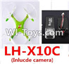 Lead Honor LH-X10C Parts-54 BNF for LH-X10C Quadcopter-(Green)(Only the Quadcopter body and camera unit ,Not include the battery,No Transmitter,No charger)