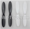 LH-X2 Parts-04 Main rotor blades,Propellers(4pcs)-2X White And 2x Black For Lead Honor LH-X2 RC Quadcopter parts,LiHuang rc drone parts
