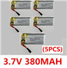 LH-X2 Parts-14 Upgrade 3.7v 380mah 25C Battery-Fly more time,More power(5pcs) For Lead Honor LH-X2 RC Quadcopter parts,LiHuang rc drone parts