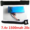 Lead Honor LH-X3 X3C Parts-18 Upgrade 7.4v 1500mah 20c battery-Fly 2x more time,More power For the LiHuang X3 X3C rc Quadcopter parts,rc drone parts,rc helicopter parts