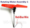 lead Honor LH-X4 X4C Parts -12 Rotating Motor Assembly-1 with Red Blade(The motor wire is Red and Blue wire) For Lead Honor LH-X4 Quadcopter parts rc drone parts