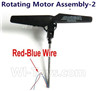 lead Honor LH-X4 X4C Parts -13 Rotating Motor Assembly-2 with Black Blade(The motor wire is Red and Blue wire) For Lead Honor LH-X4 Quadcopter parts rc drone parts