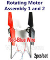 lead Honor LH-X4 X4C Parts -16 Rotating Motor Assembly 1 and 2(The motor wire is Red and Blue wire) For Lead Honor LH-X4 Quadcopter parts rc drone parts