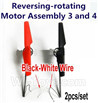 lead Honor LH-X4 X4C Parts -17 Reversing-Rotating Motor Assembly 3 and 4(The motor wire is Black and White wire) For Lead Honor LH-X4 Quadcopter parts rc drone parts