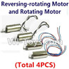 lead Honor LH-X4 X4C Parts -21 rotating Motor with red and blue wire(2pcs) & Reversing-rotating Motor with black and white wire(2pcs) For Lead Honor LH-X4 Quadcopter parts rc drone parts