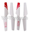 LH-X8 X8C X8DV X8WF Parts-06 Main rotor blades,Propellers-Red For Lead Honor LH-X8 LH-X8C LH-X8DV LH-X8WF Quadcopter parts rc drone parts