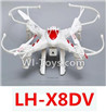 LH-X8DV Parts-50 BNF for LH-X8DV-Red(Only the Whole LH-X8DV Quadcopter,Include the camera,Include No battery,No transmitter,No charger)