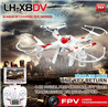 Lead Honor LH-X8DV Quadcopter -Option 3((Include the HD 2,000,000 Pixels camera,Also include the FPV Real time camera video Transmission receiver screen Parts)