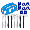 Lead Honor LH-X9 Parts -02 Upper shell cover & Upper and bottom motor cover(8pcs) & Blades(8pcs)-Blue For LiHuang LH-X9 Quadcopter parts rc drone parts