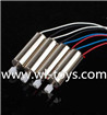 Lishitoys L6036 RC Quadcopter Parts-18 rotating Motor with red and blue wire(2pcs) & Reversing-rotating Motor with black and white wire(2pcs)