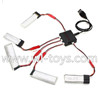 Lishitoys L6036 RC Quadcopter Parts-31 Upgrade 1-to-5 balance charger and USB Charger & White-to-JST conersion Charging cable(5pcs)(Not include the 5x battery)