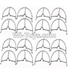 MJX X102H X102 Spare Parts-07 Outer protect frame(16pcs),MJX X102H RC Quadcopter Drone Spare Parts Replacement Accessories