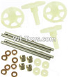 MJX X102H X102 Spare Parts-12 Main gear(4pcs) & Copper ring(8pcs) & Steel Pipe(4pcs) & Copper sleeve(4pcs),MJX X102H RC Quadcopter Drone Spare Parts Replacement Accessories