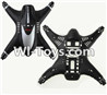 MJX X402 X402H Spare Parts-02 Upper and Bottom shell cover-Black,MJX X402H X402 RC Quadcopter Drone Spare Parts Replacement Accessories