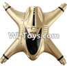 MJX X402 X402H Spare Parts-04 Upper shell cover-Golden,MJX X402H X402 RC Quadcopter Drone Spare Parts Replacement Accessories