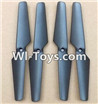 MJX X402 X402H Spare Parts-11 Propellers,Main rotor blades(4pcs)-Black,MJX X402H X402 RC Quadcopter Drone Spare Parts Replacement Accessories