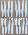 MJX X402 X402H Spare Parts-14 Propellers,Main rotor blades(16pcs)-White,MJX X402H X402 RC Quadcopter Drone Spare Parts Replacement Accessories