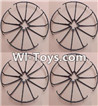 MJX X402 X402H Spare Parts-21 Outer protect frame(16pcs)-Black,MJX X402H X402 RC Quadcopter Drone Spare Parts Replacement Accessories