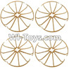 MJX X402 X402H Spare Parts-22 Outer protect frame(16pcs)-Golden,MJX X402H X402 RC Quadcopter Drone Spare Parts Replacement Accessories