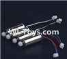 MJX X402 X402H Spare Parts-28 counterclockwise Reversing-rotating Motor with Black and white wire(2pcs) & clockwise Rotating Motor with red and Blue wire(2pcs),MJX X402H X402 RC Quadcopter Drone Spare Parts Replacement Accessories