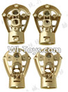 MJX X402 X402H Spare Parts-40 Motor seat(4pcs)-Golden,MJX X402H X402 RC Quadcopter Drone Spare Parts Replacement Accessories