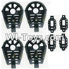 MJX X402 X402H Spare Parts-45 Motor cover,Small Motor seat cover)-Each 4pcs-Black,MJX X402H X402 RC Quadcopter Drone Spare Parts Replacement Accessories