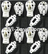 MJX X402 X402H Spare Parts-46 Whole motor unit parts(Include the Motor seat,Motor cover,Small Motor seat cover)-Each 4pcs-White,MJX X402H X402 RC Quadcopter Drone Spare Parts Replacement Accessories