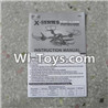 MJX X402 X402H Spare Parts-50 English Manual,MJX X402H X402 RC Quadcopter Drone Spare Parts Replacement Accessories