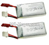 MJX X402 X402H Spare Parts-55 Official 7.4v 350mah Battery(Size-45X25X10mm)-2pcs,MJX X402H X402 RC Quadcopter Drone Spare Parts Replacement Accessories