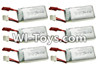 MJX X402 X402H Spare Parts-57 Official 7.4v 350mah Battery(Size-45X25X10mm)-6pcs,MJX X402H X402 RC Quadcopter Drone Spare Parts Replacement Accessories