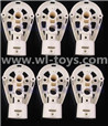 MJX X600 RC Quadcopter parts-33 Motor seat(6pcs)-White
