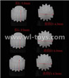 MJX X600 RC Quadcopter parts-59 Small gear for the main motor,10T(Total 6pcs)
